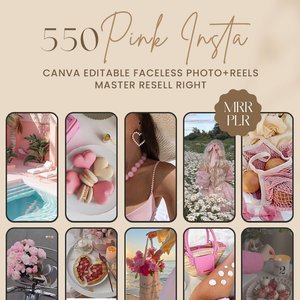 3000+ Faceless Aesthetic Videos Photo Bundle for Instagram Reels, Faceless Digital Marketing Videos Master Resell Rights, MRR/PLR, Canva