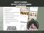 4 Weeks Low Histamine Meal Plan | 52 recipes | Grocery List | Simple Recipes| Nutritional Information