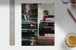 Book magazine Classic Cars in the history: Selections of the best classic cars, American car, muscle car, classic car art, books, Motor Car