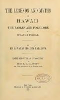 HAWAII MYTHS LEGENDS - The Myths and Legends of Hawaii, Vintage Book (1888), Hawaiian Folklore, History, Old Book, Illustrated, Pdf 566 pg