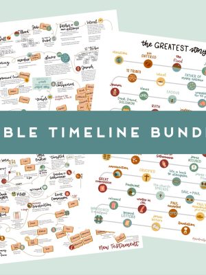 Bible Timeline, Bible Journaling, Digital Download--BUNDLE