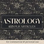 125 Astrology PLR Articles | plr bundle resell rights | e book commercial use | digital download ready to sell