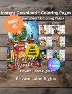 Coloring Book Pages Whole Shop Bundle 18,205+ pieces colouring sheets coloring pages for adults for kids PLR Book Sets & Collections