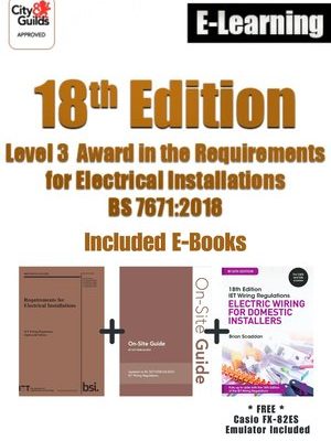 18th Edition Course BS7671:2022 (2382-22) Wiring Regulations