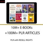 10M+ eBooks 10M+ eBook Bundle and 100M+ PLR ARTICLES , PLR & Master Resell Rights | Make Money Online | Start A Digital Download Business