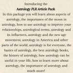 125 Astrology PLR Articles | plr bundle resell rights | e book commercial use | digital download ready to sell