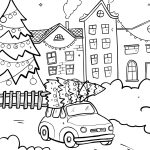 Advent Coloring Calendar, Christmas Countdown Coloring Calendar, A Brighter Year