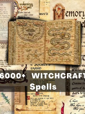 Sources of more than 6000 spells, rare witchcraft and curses, Waite, Wicca, Witchcraft Books, e-book for the Witch Start Package, Proverbs books