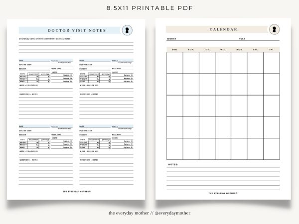 Printable Baby Essential Tracking Bundle |DIY baby tracking log |Feed logPomplogbook |Diary for newbornsThe everyday mother