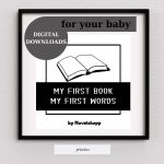 Specially designed first dictionary for your baby, first dictionary designed for the language development of babies, first books for babies