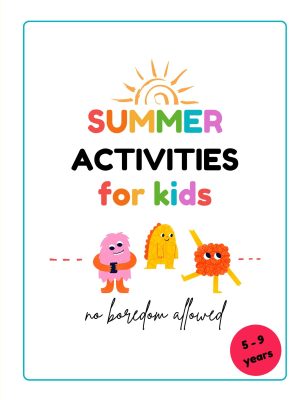 Summer activities book for children (5-9 years): fascinating games, puzzles and crafts, colorful, pdf, high quality, 8.5 x 11 inch, 41 pages