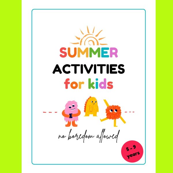 Summer activities book for children (5-9 years): fascinating games, puzzles and crafts, colorful, pdf, high quality, 8.5 x 11 inch, 41 pages