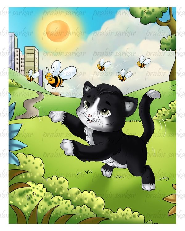 Custom Animal children book illustration