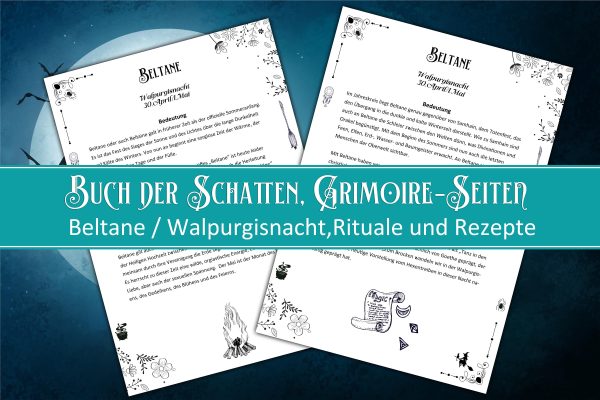 Beltane Grimoire pages, Sabbath pages, Book of Shadows, Witch Festivals, Witchy Download, Pagan holidays, paganism, Walpurgisnacht