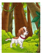 Adapted dog children book illustration