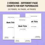 Template for picture booklet 8.5 x 11 |Canva KDP template |Design of Boekomslag |adapted book cover |KDP Canva semplatepaperback book cover