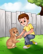 Children picture book Illustration of real person photo