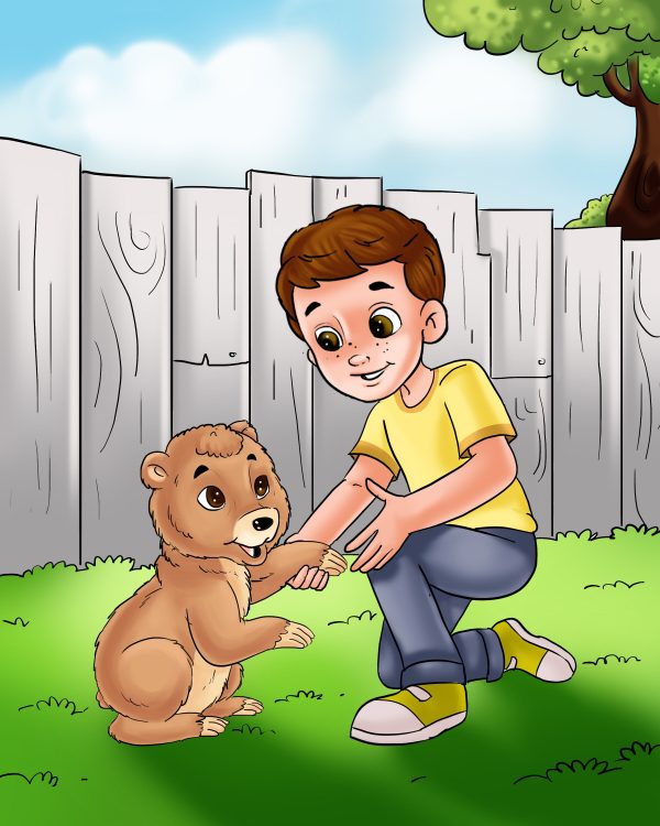 Children picture book Illustration of real person photo