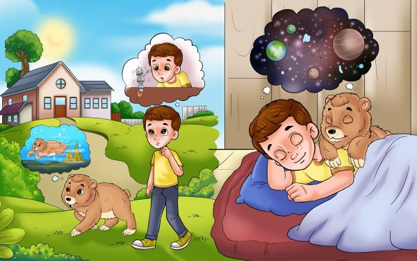 Children picture book Illustration of real person photo