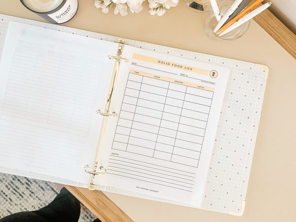 Printable daily baby-fixed food log bookDIY baby tracking log |Feed logPomplogbook |Diary for newbornsThe everyday mother