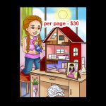 Children picture book Illustration of real person photo