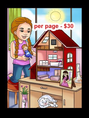 Children picture book Illustration of real person photo