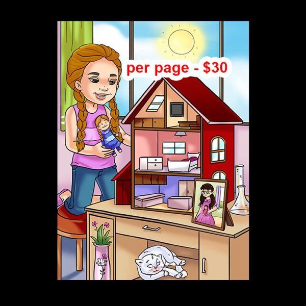 Children picture book Illustration of real person photo