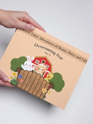 Printable children's book - Farmers: Overcoming anxiety, part 3 - Farm animals, age 3-5, 21x25 cm, digital, downloadable, children's stories book