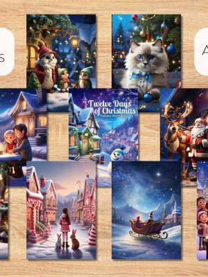 Short stories before going to sleep for Christmas |Digital Story Book for Children |PDF/Printable e-book Download12 short stories