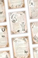 21 herbs and plants and their magical and medicinal applications (in French) - Book of Shadows, Grimoire