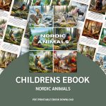 Ebook for childrenNordic animalsDigital Story Book for Children |PDF/Printable e-book Download