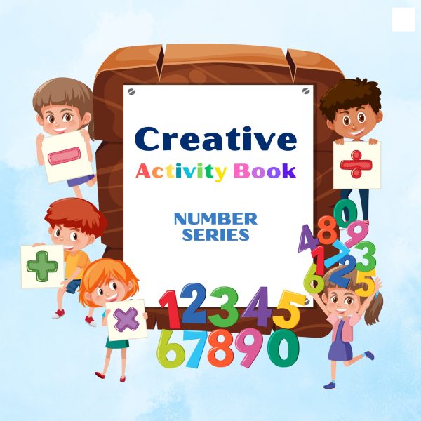 Creative activity book number series, Textbook for Children, Counting, Gift For Children, Interactive Worksheet, Gift for Children