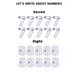 Creative activity book number series, Textbook for Children, Counting, Gift For Children, Interactive Worksheet, Gift for Children