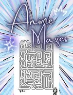 Anime mazzel book, 30 printable pages, maze for children, instant download, brain teaser game, maze play, kids activity book