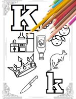 Digital coloring book for children, alphabet coloring book, digital learning