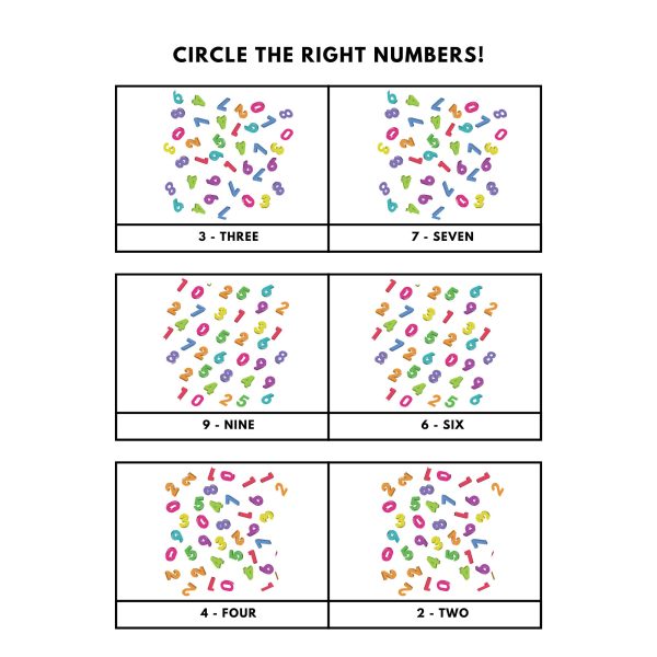 Creative activity book number series, Textbook for Children, Counting, Gift For Children, Interactive Worksheet, Gift for Children