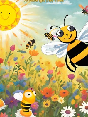 Brave Bumblebee's Adventure - Digital Children's Book - PDF - Download prints - Story before bedtime - Educational/fun 3-8 Age - contains 82 pages