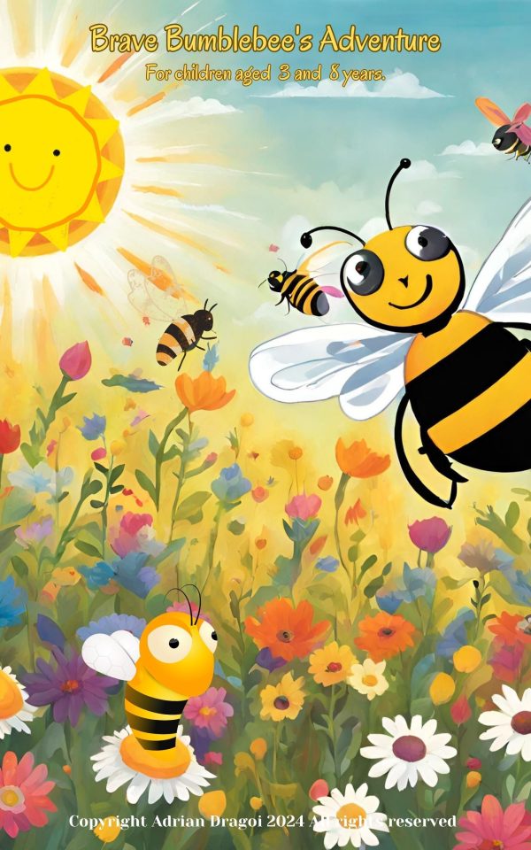 Brave Bumblebee's Adventure - Digital Children's Book - PDF - Download prints - Story before bedtime - Educational/fun 3-8 Age - contains 82 pages