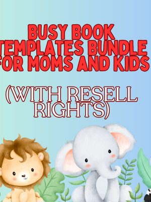 Bundle with busy book templates for mothers and children (with resale rights)