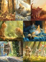 Picture book, tailor-made AI art, children's book