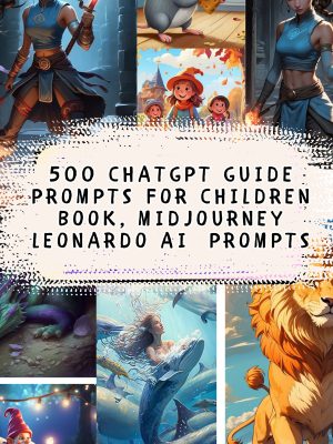 500 ChatGPT guide Prompts for Children's Book, Midjourney Leonardo AI Prompts for children's book story, AI image make from Prompt, Bonus Add