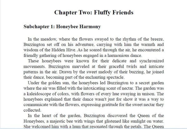 Brave Bumblebee's Adventure - Digital Children's Book - PDF - Download prints - Story before bedtime - Educational/fun 3-8 Age - contains 82 pages