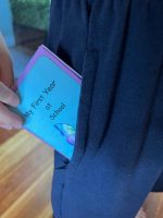 My first year at school (daddy to child/green) a foldable booklet in pocket size for your child who goes to school