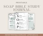 Soap Bible study Printable Christian soap template Digital Bible study Scripture Printable worksheet Bible study Goodnotes Biblevers guide