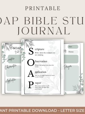 Soap Bible study Printable Christian soap template Digital Bible study Scripture Printable worksheet Bible study Goodnotes Biblevers guide