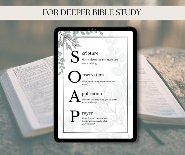 Soap Bible study Printable Christian soap template Digital Bible study Scripture Printable worksheet Bible study Goodnotes Biblevers guide
