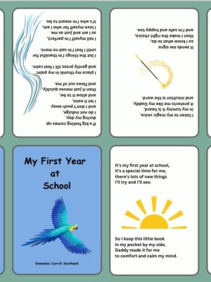My first year at school (daddy to child/green) a foldable booklet in pocket size for your child who goes to school