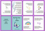 My first year at school (daddy to child/green) a foldable booklet in pocket size for your child who goes to school