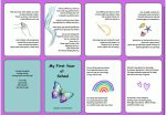 My first year at school (daddy to child/green) a foldable booklet in pocket size for your child who goes to school