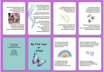 My first year at school (daddy to child/green) a foldable booklet in pocket size for your child who goes to school